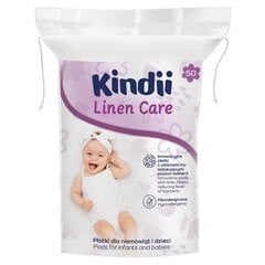 KINDII LINEN CARE Beebide kosmeetilised padjad 50 tk hind ja info | Hügieenitarbed | kaup24.ee