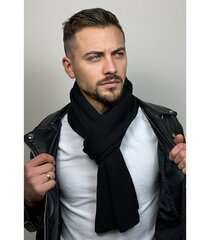 Caskona мужской шарф VANCE*01, черный 2000000143880 цена и информация | Мужские шарфы, шапки, перчатки | kaup24.ee