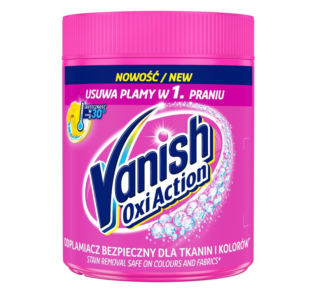 Riiete plekieemalduspulber Vanish Oxi Action, 470 g. цена и информация | Pesuvahendid | kaup24.ee