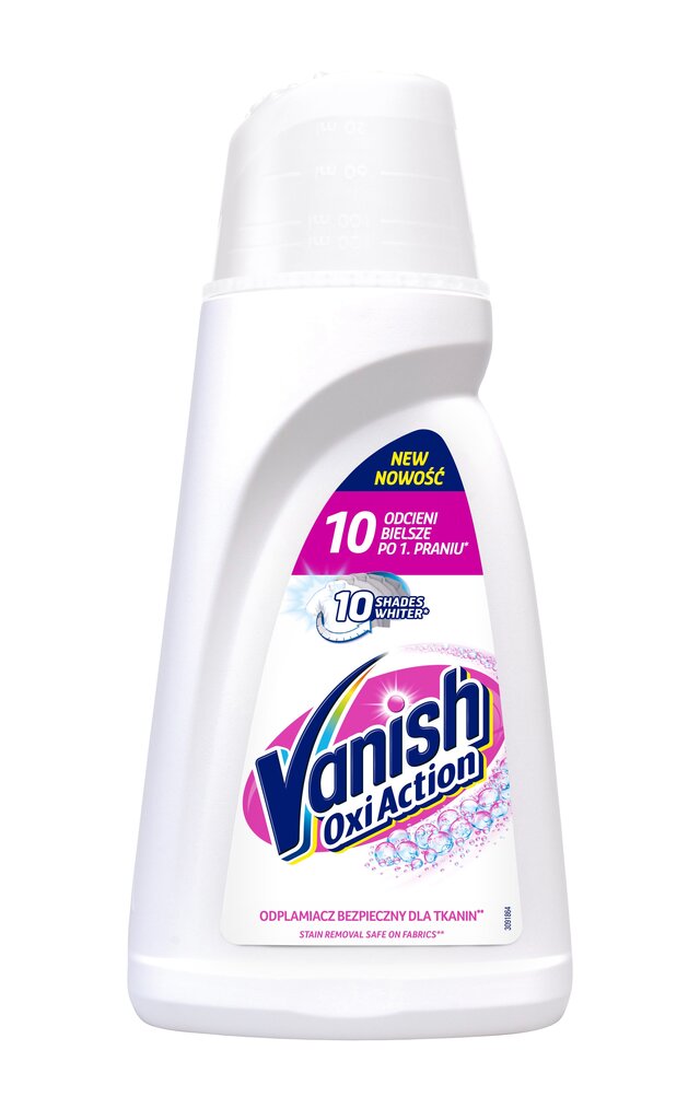 Valgete riiete plekieemaldusgeel Vanish Oxi Action, 1 L hind ja info | Pesuvahendid | kaup24.ee