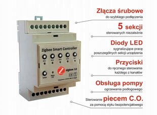 Smart Zigbee põrandakomplekt 2 sektsiooni Tuya цена и информация | Нагревательные коврики для пола и зеркал | kaup24.ee