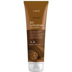 Маска для волос, окрашенных в коричневый цвет Lakme Teknia Ultra Brown 250 мл цена и информация | Маски, масла, сыворотки | kaup24.ee