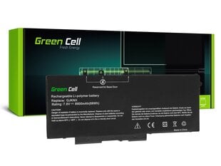 Green Cell 93FTF GJKNX do Dell Latitude 5280 5290 5480 5490 5491 5495 5580 5590 5591 Precision 3520 3530 цена и информация | Аккумуляторы для ноутбуков | kaup24.ee