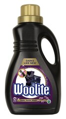 Vedel pesuaine tumedate, mustade ja teksariiete jaoks Woolite Darks Denim Black koos keratiiniga, 0,9 L цена и информация | Средства для стирки | kaup24.ee