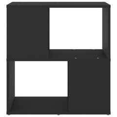 raamaturiiul, must, 60 x 24 x 63 cm, puitlaastplaat hind ja info | Riiulid | kaup24.ee