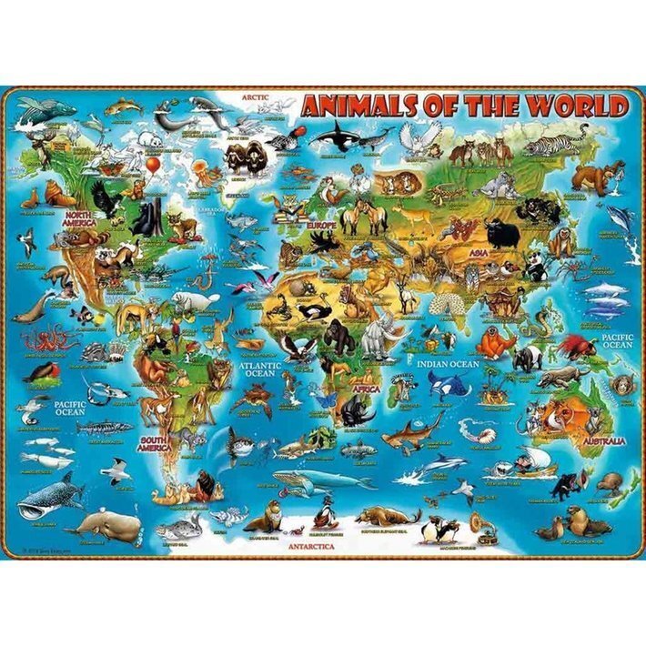 Pusle Ravensburger Loomad kogu maailmas, 300-osaline, 13257 hind ja info | Pusled | kaup24.ee