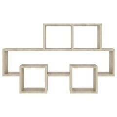 autokujuline seinariiul, Sonoma 82 x 15 x 51 cm, puitlaastplaat цена и информация | Полки | kaup24.ee