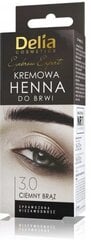 Краска для бровей и ресниц Delia Cosmetics Henna Cream 15 мл, 3.0 Dark Brown цена и информация | Карандаши, краска для бровей | kaup24.ee