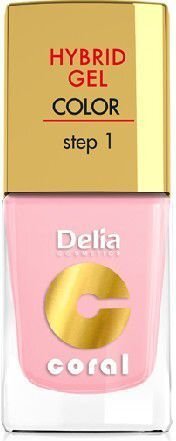 Geelküünelakk Delia Cosmetics Coral 11 ml, 04 Pastel Pink hind ja info | Küünelakid, küünetugevdajad | kaup24.ee