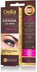 Краска для бровей Delia Cosmetics Henna 15 мл, 3.0 Dark Brown цена и информация | Карандаши, краска для бровей | kaup24.ee