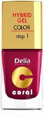 Geelküünelakk Delia Cosmetics Coral 11 ml, 06 Cherry цена и информация | Лаки для ногтей, укрепители для ногтей | kaup24.ee