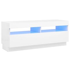 telerialus LED-tuledega, valge, 100 x 35 x 40 cm hind ja info | TV alused | kaup24.ee