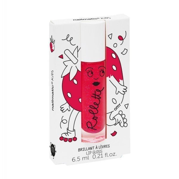 Maasikamaitsega huuleläige Nailmatic Kids Rollette 6,5 ml hind ja info | Laste ja ema kosmeetika | kaup24.ee