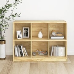 Книжный шкаф, цвет белый и дуб, 90x30x90 см цена и информация | Полки | kaup24.ee