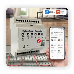 Zigbee Plus põrandakütte kontroller - 5 tsooni цена и информация | Нагревательные коврики для пола и зеркал | kaup24.ee