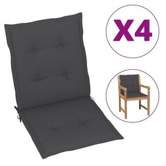 aiatooli istmepadjad 4 tk antratsiithall 100 x 50 x 3 cm цена и информация | Подушки, наволочки, чехлы | kaup24.ee