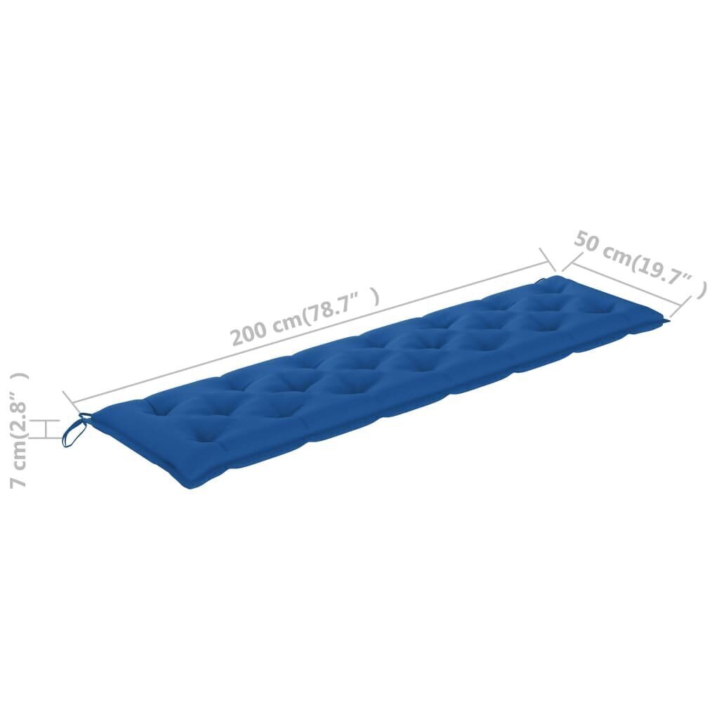 istmepadi aiakiigele, sinine, 200 cm, kangas цена и информация | Toolipadjad ja -katted | kaup24.ee