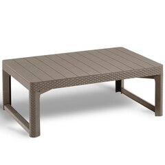 Садовый стол Lyon Rattan Table, бежевый цена и информация | Садовые столы и столики | kaup24.ee