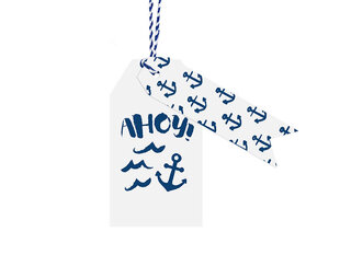 Подарочные этикетки Ahoy (1 упаковка / 1 штука) цена и информация | Праздничные декорации | kaup24.ee