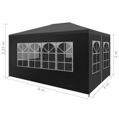 peotelk 3 x 4 m, antratsiithall hind ja info | Varikatused ja aiapaviljonid | kaup24.ee