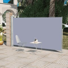 Sissetõmmatav vertikaalne varikatus, vahesein terrassile 160 x 300 cm, hall цена и информация | Зонты, маркизы, стойки | kaup24.ee