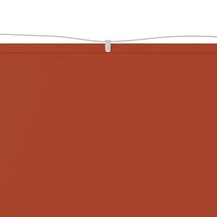 vertikaalne varikatus, terrakota, 140 x 360 cm, Oxfordi kangas цена и информация | Зонты, маркизы, стойки | kaup24.ee