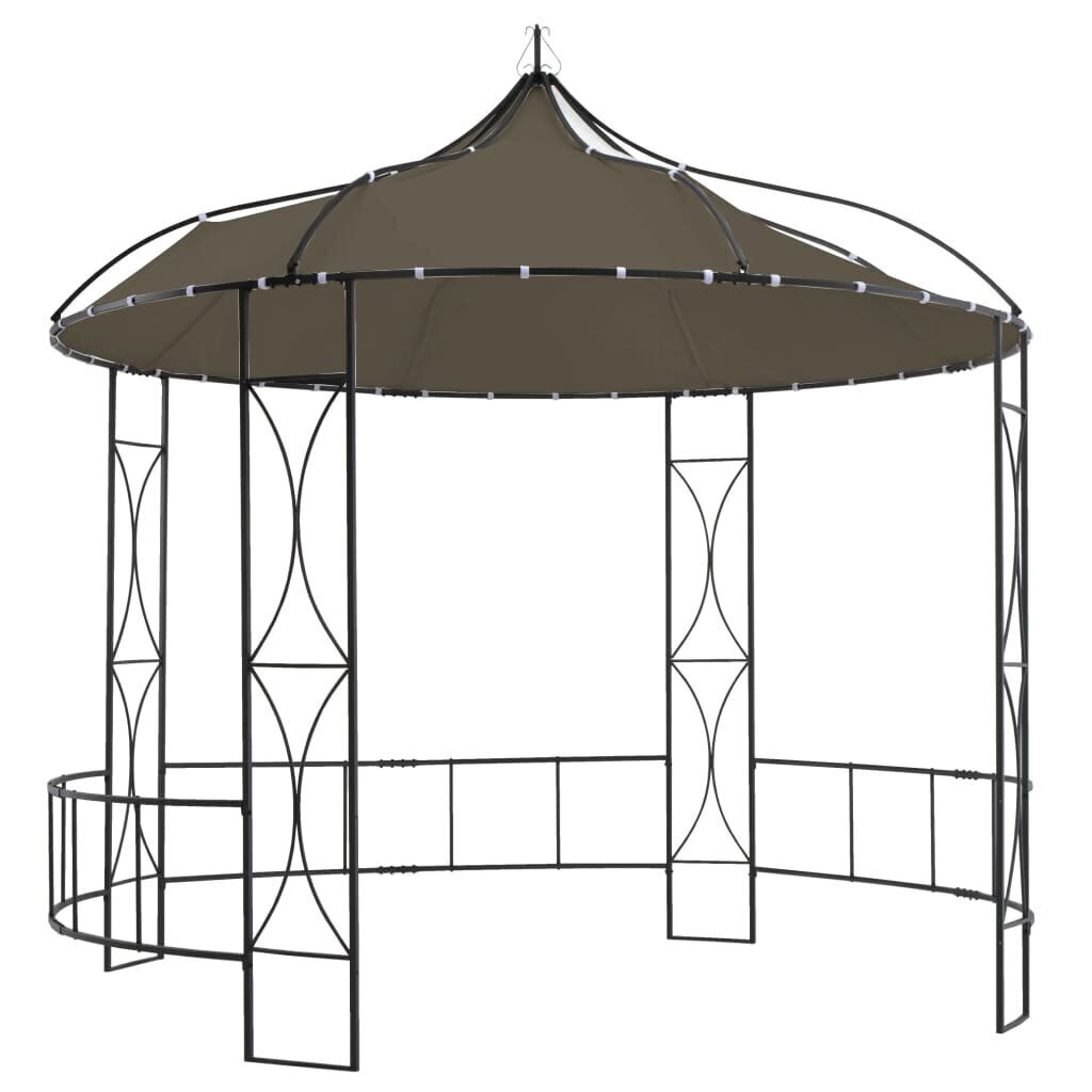 varikatus 300 x 290 cm, pruunikashall, ümmargune цена и информация | Varikatused ja aiapaviljonid | kaup24.ee