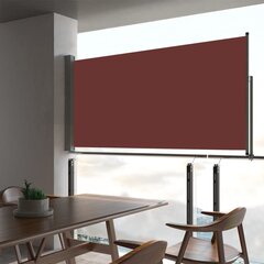 lahtitõmmatav terrassi külgsein, 80 x 300 cm, pruun цена и информация | Зонты, маркизы, стойки | kaup24.ee