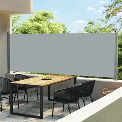 lahtitõmmatav terrassi külgsein, 600 x 160 cm, hall цена и информация | Зонты, маркизы, стойки | kaup24.ee