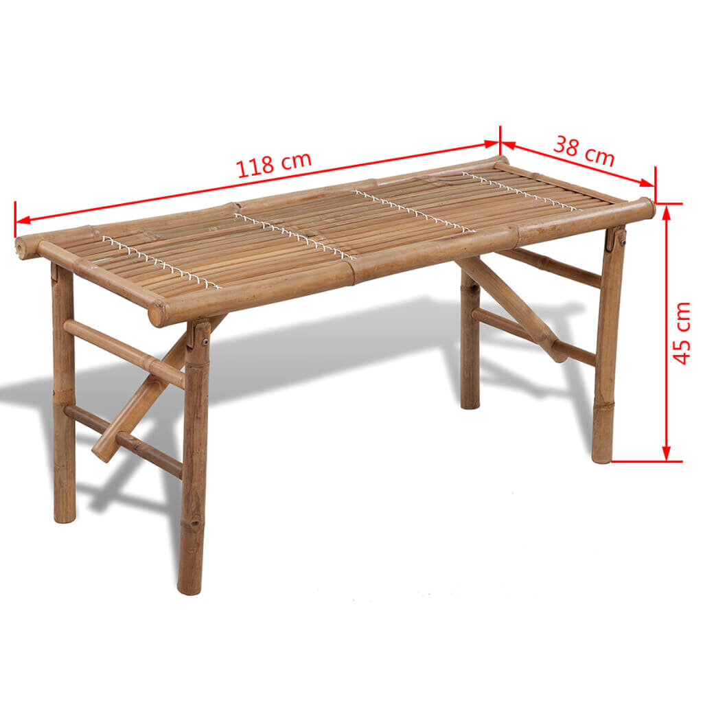 kokkupandav aiapink, 118 cm, bambus hind ja info | Aiapingid | kaup24.ee