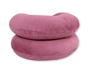 C-образная подушка для беременных - кормления Bobono, темно-розовая цена и информация | Подушки для кормления | kaup24.ee