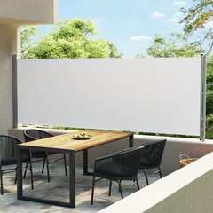 lahtitõmmatav terrassi külgsein, 600 x 160 cm, kreemjas цена и информация | Зонты, маркизы, стойки | kaup24.ee