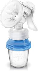 Молокоотсос Philips Avent "Comfort" ручной-механический с баночками „VIA“ SCF330/13 цена и информация | Молокоотсосы | kaup24.ee