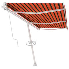 iseseisev automaatne varikatus 600x300 cm oranž/pruun цена и информация | Зонты, маркизы, стойки | kaup24.ee