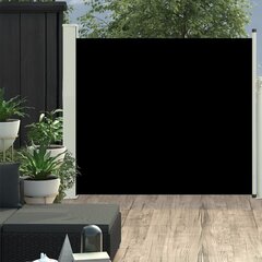 lahtitõmmatav terrassi külgsein, 100 x 300 cm, must цена и информация | Зонты, маркизы, стойки | kaup24.ee