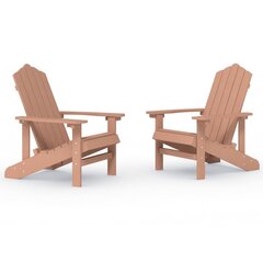 Garden Adirondack toolid, 2 tk., pruun, HDPE hind ja info | Aiatoolid | kaup24.ee