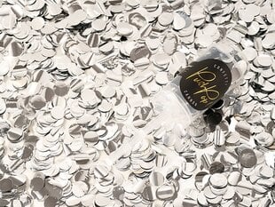 Конфетти Push Pop, серебренного цвета, 15 мм (1 коробка/12 шт) цена и информация | Праздничные декорации | kaup24.ee