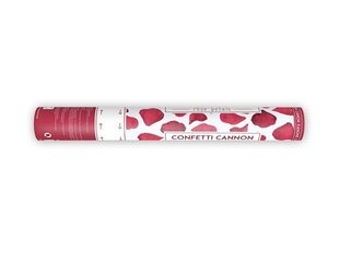 Конфетти пушка Лепестки роз, темно-красного цвета, 40 см, 1 коробка/72 шт цена и информация | Гудки для вечеринки Clown Face (4шт.) | kaup24.ee