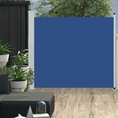 lahtitõmmatav terrassi külgsein, 100 x 300 cm, sinine hind ja info | Päikesevarjud, markiisid ja alused | kaup24.ee