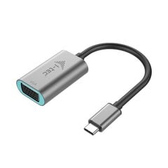 USB C-VGA Adapter i-Tec C31METALVGA60HZ Hall цена и информация | Адаптеры и USB-hub | kaup24.ee