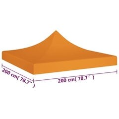 peotelgi katus 200 x 200 cm, oranž, 270 g/m² hind ja info | Varikatused ja aiapaviljonid | kaup24.ee