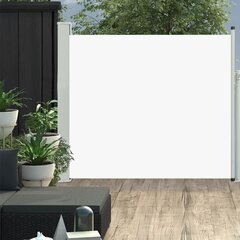 lahtitõmmatav terrassi külgsein, 100 x 300 cm, kreemjasvalge цена и информация | Зонты, маркизы, стойки | kaup24.ee