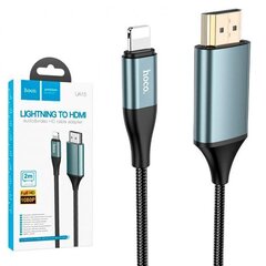 Kaabli (juhtme) adapter / adapter Lightning -&gt; Hdmi Converter Hoco UA15 цена и информация | Адаптеры и USB-hub | kaup24.ee