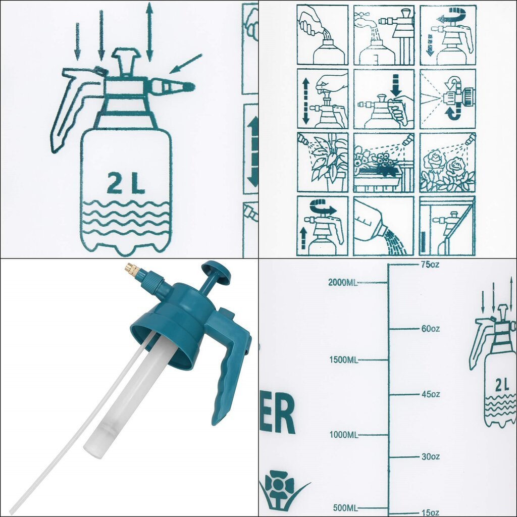 Aiaprits Springos GA0057 2L hind ja info | Aiatööriistad | kaup24.ee