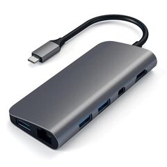 USB-C хаб 4K HDMI/Mini DP Gigabit Ethernet Satechi цена и информация | Адаптеры и USB-hub | kaup24.ee