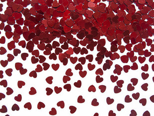 Konfetid Hearts, punane, 5 mm, 1 karp/40 pakki (1 pakk/30 g) hind ja info | Peokaunistused | kaup24.ee