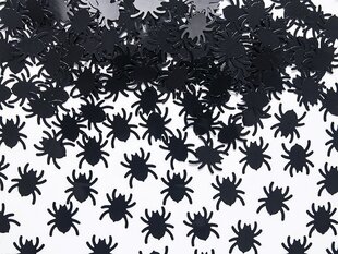 Konfetid Spiders, must, 1,2x1,2 cm, 1 karp/125 pakki (1 pakk/15 g) hind ja info | Peokaunistused | kaup24.ee