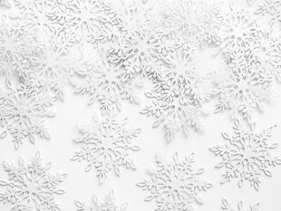 Конфетти Снежинки, белые, 3,1x3,6 см, 1 упаковка / 20 штук цена и информация | Праздничные декорации | kaup24.ee