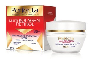 Kortsudevastane päeva- ja öökreem Perfecta Multi-Kolagen Retinol 60+ SPF6 50 ml цена и информация | Кремы для лица | kaup24.ee