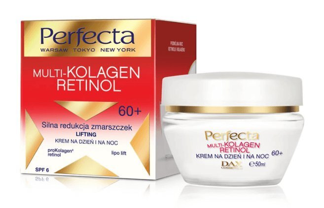 Kortsudevastane päeva- ja öökreem Perfecta Multi-Kolagen Retinol 60+ SPF6 50 ml hind ja info | Näokreemid | kaup24.ee